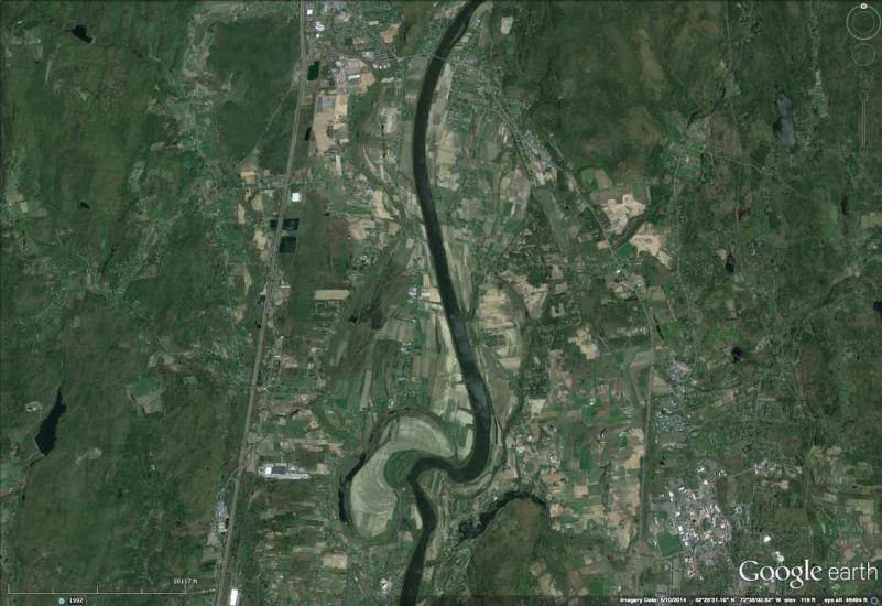 Google Earth Farms along the Connecticut have long benefited from the former riverbed's rich soil.